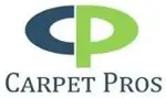 A carpet pro logo is shown in blue and green.